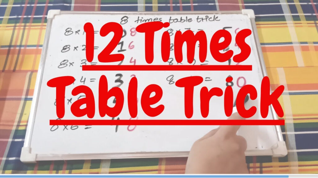 12 Times Table Trick Fastest Easiest Trick For Table Of 12 