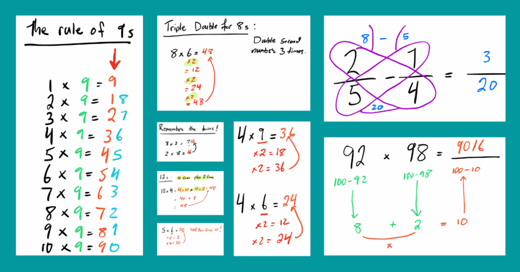 8 Multiplication Table Tricks Brokeasshome