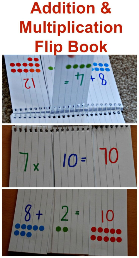 Addition And Multiplication Home made Flip Books Flip Book Kids Math 