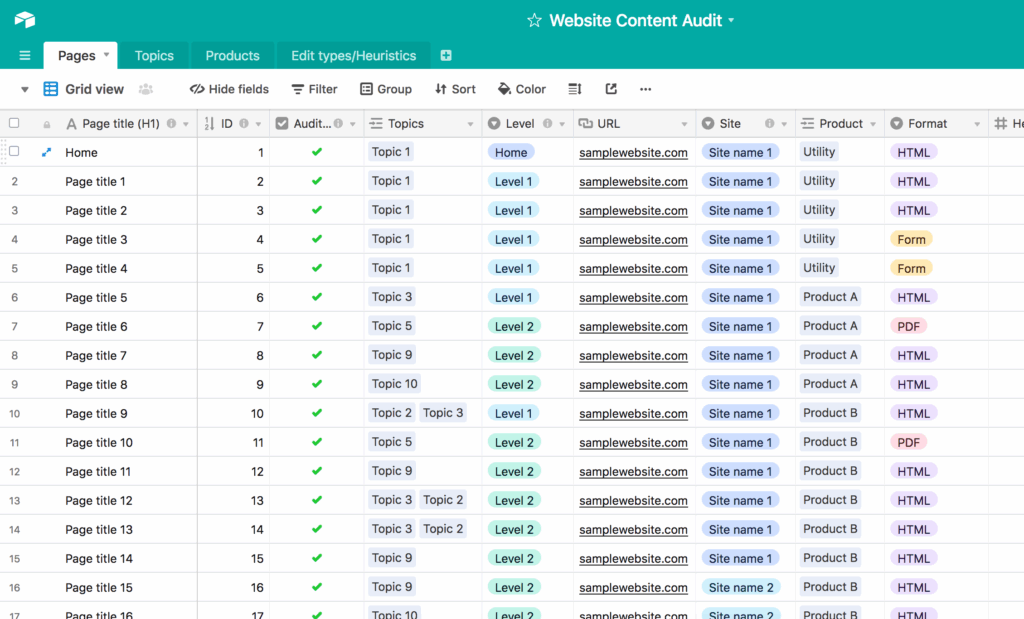 Airtable Dashboard Proofloki