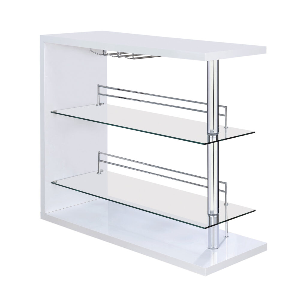Coaster Contemporary Bar Storage Table Multiple Finishes Walmart