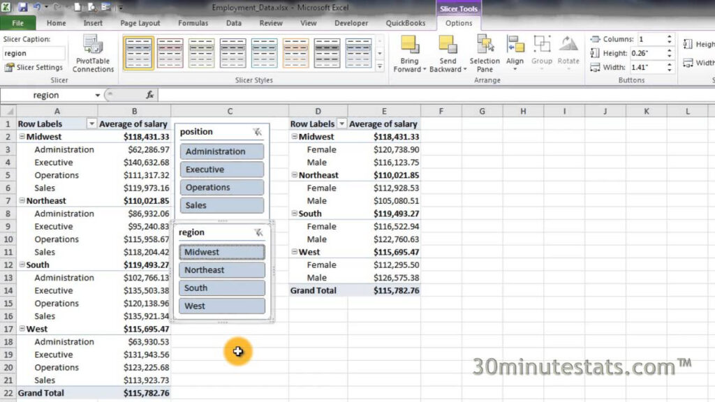 Excel 2010 Slicers For Multiple Pivot Tables YouTube