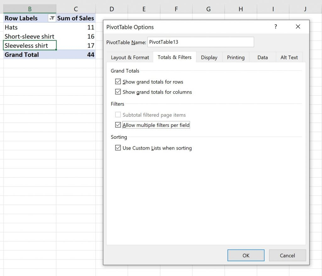 Excel How To Apply Multiple Filters To Pivot Table At Once