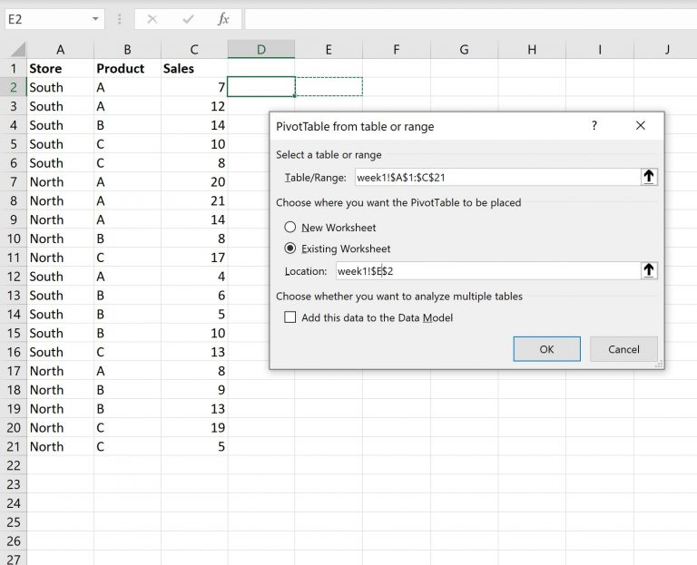 Excel How To Create Pivot Table From Multiple Sheets