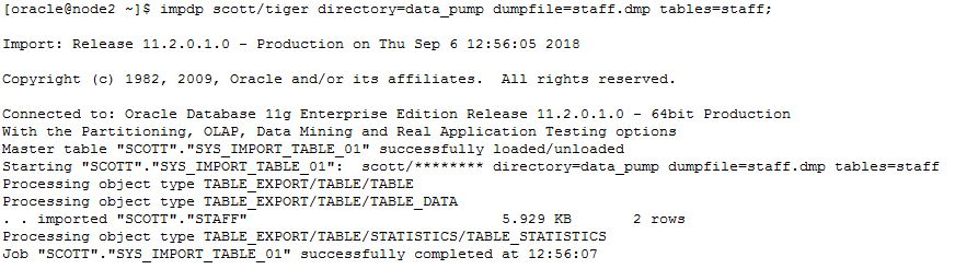 Export And Import Table On Oracle 11g Database With Examples Using 