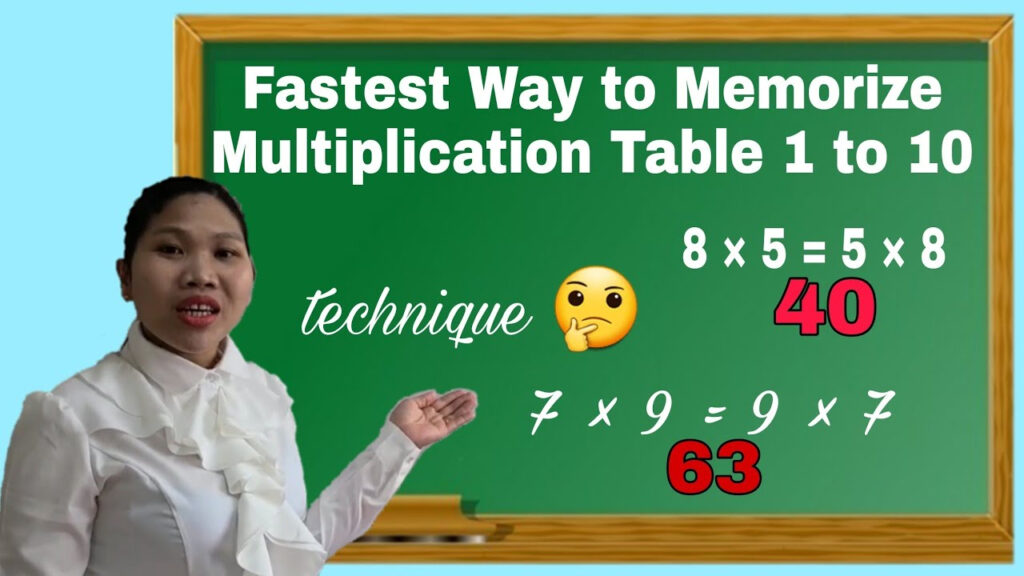 FASTEST WAY TO MEMORIZE MULTIPLICATION TABLE YouTube