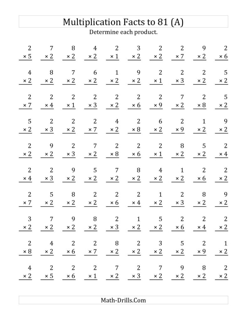 Free Mad Minute Math Worksheets