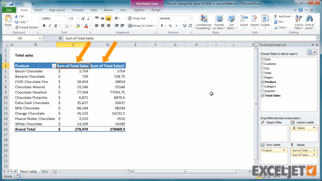 How To Add Multiple Rows In Excel Pivot Table Snosecurity