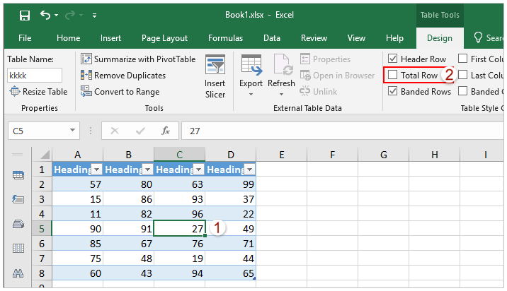 How To Add Subtotals And Total Row In A Table In Excel 