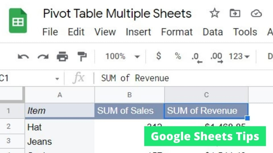 How To Create A Pivot Table From Multiple Sheets In Google Sheets