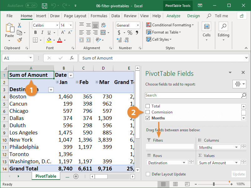 How To Filter Multiple Values In Pivot Table Printable Timeline Templates