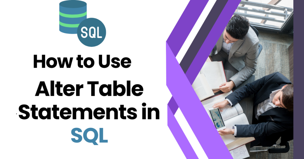 How To Use Alter Table Statements In SQL Datavalley