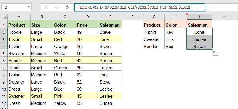 How To Vlookup Value With Multiple Criteria In Excel 