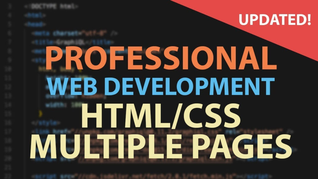 HTML CSS TUTORIAL FOR BEGINNERS Multiple Pages