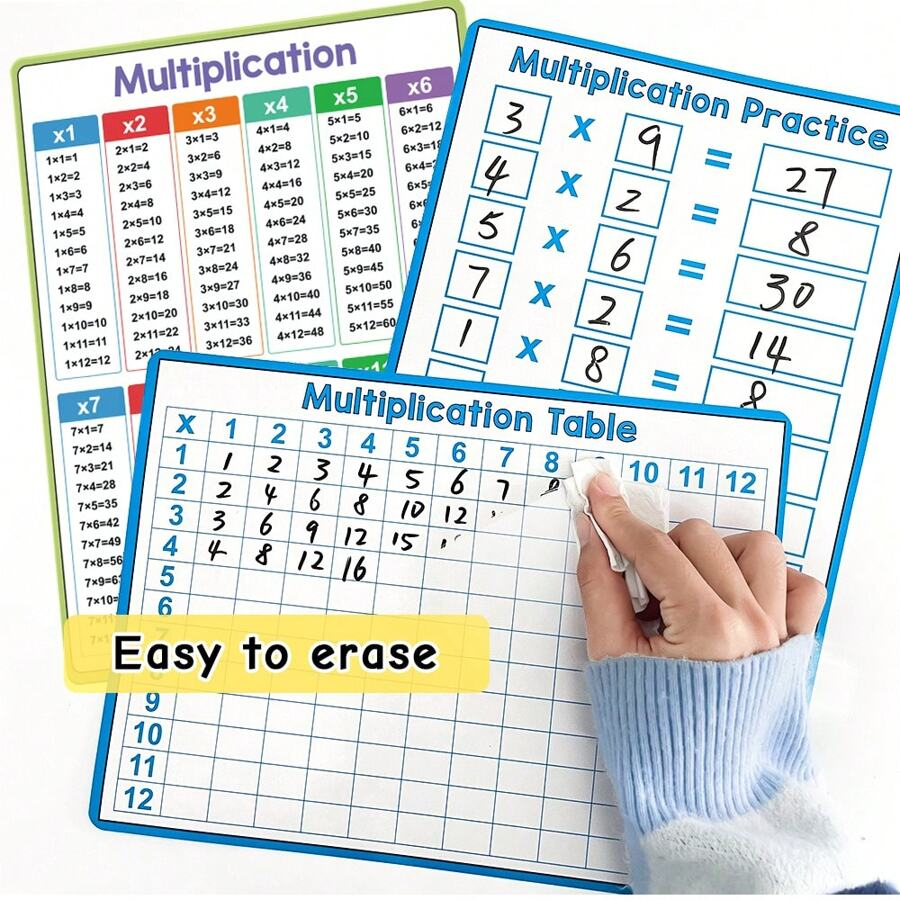 Lachilly Tableau Effa able Sec De Table De Multiplication Tableau De 
