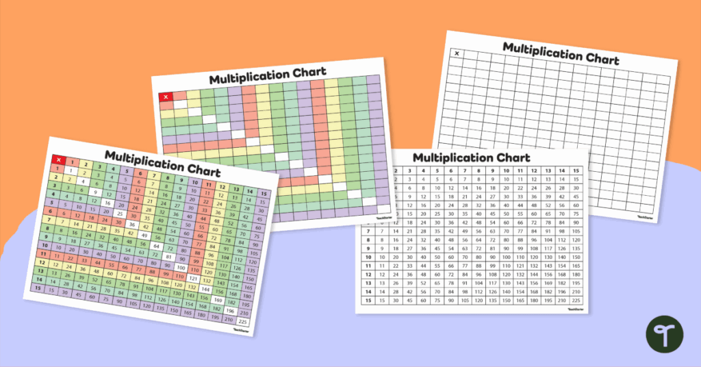 Multiplication Chart Teach Starter Worksheets Library