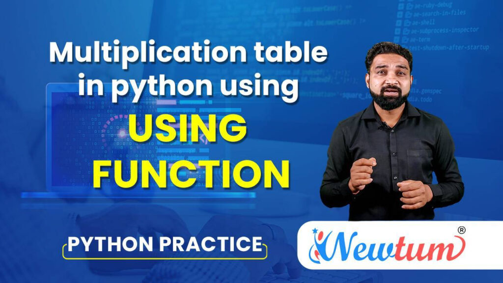Multiplication Table In Python Using Function Newtum