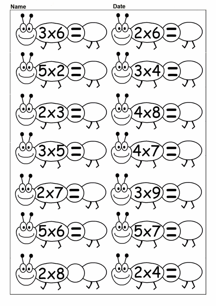 Multiplication Worksheets 3 Times Tables