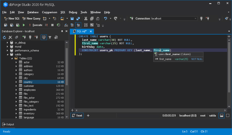MySQL Primary Key Using CREATE And ALTER TABLE Statements