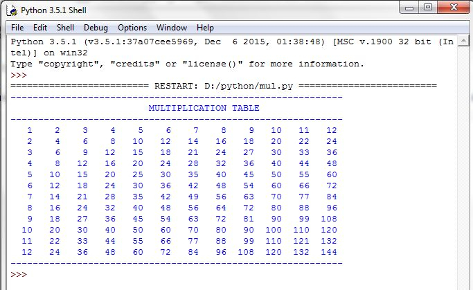 Python Multiplication Table For Loop Python Multiplic Vrogue co