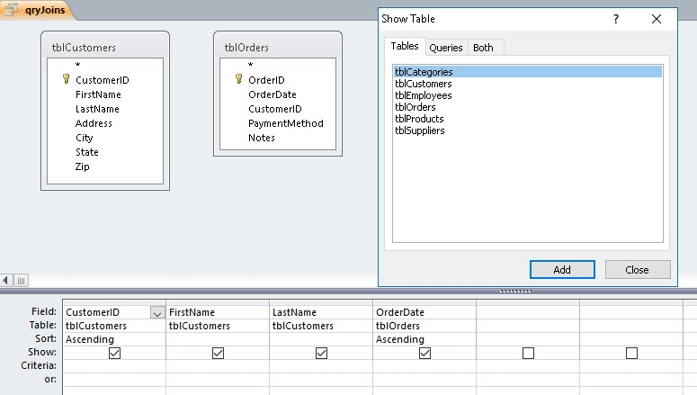 Query Multiple Tables In Ms Access Database