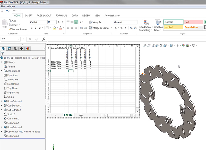 SOLIDWORKS Design Tables LearnSOLIDWORKS