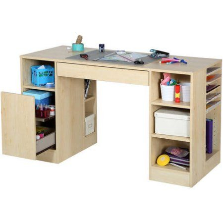 South Shore Crea Craft Table Multiple Finishes Walmart Craft 