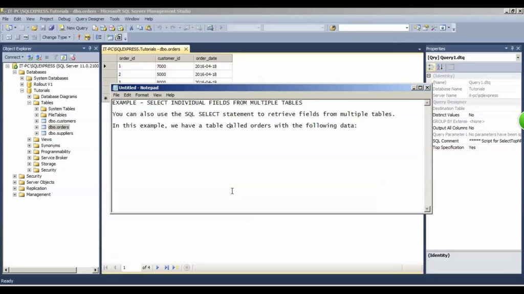 T Sql Select From Multiple Tables Without Join Bios Pics