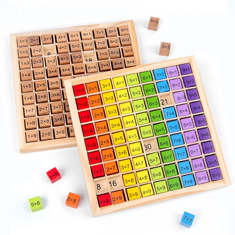 Table De Multiplication Montessori En Bois Boutique Inspir e De La 