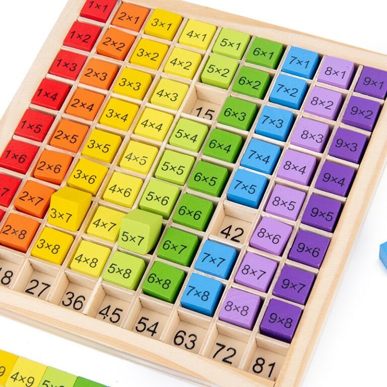 Table De Multiplication Montessori En Bois Boutique Inspir e De La 
