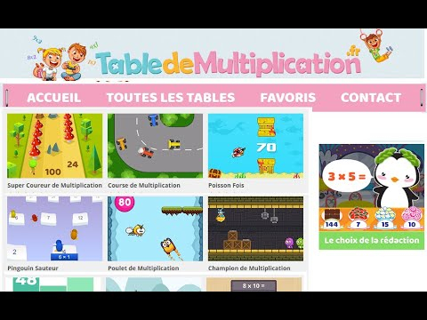 Tabledemultiplication fr Jeux Math matiques YouTube