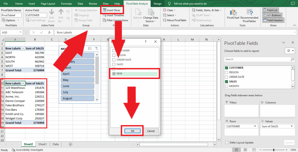 The Easiest Way To Connect A Slicer To Multiple Pivot Tables In Excel