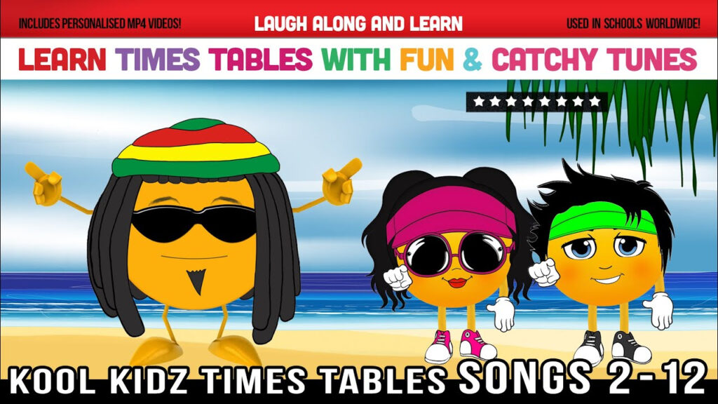 Times Tables Songs 2 To 12 Kool Kidz Learn With Fun Catchy Tunes 