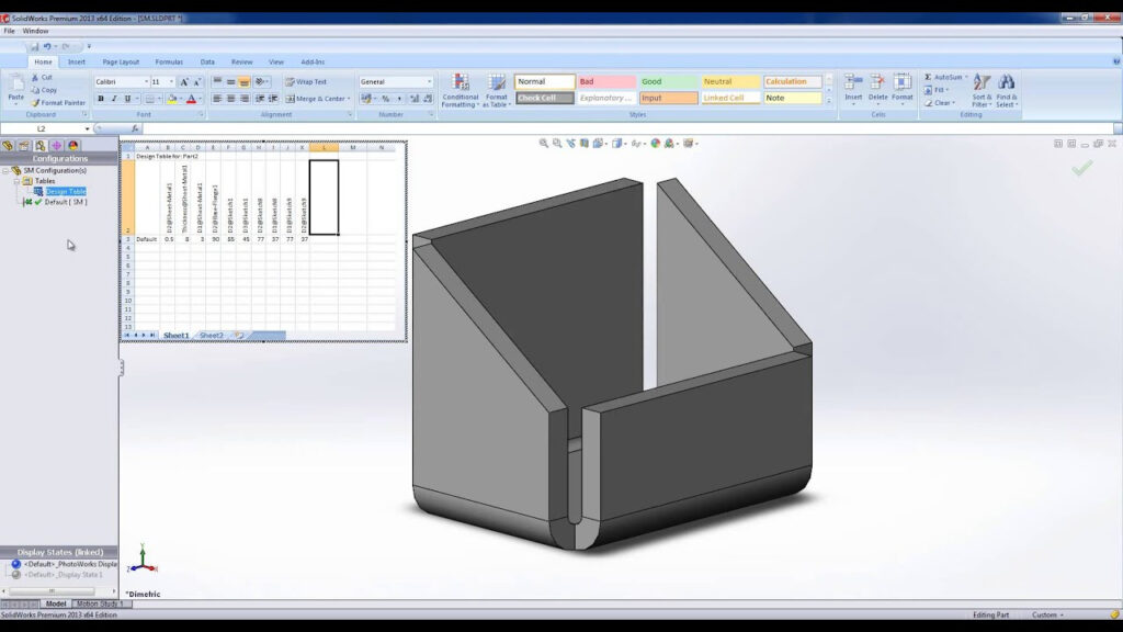 Using Design Tables In SolidWorks YouTube
